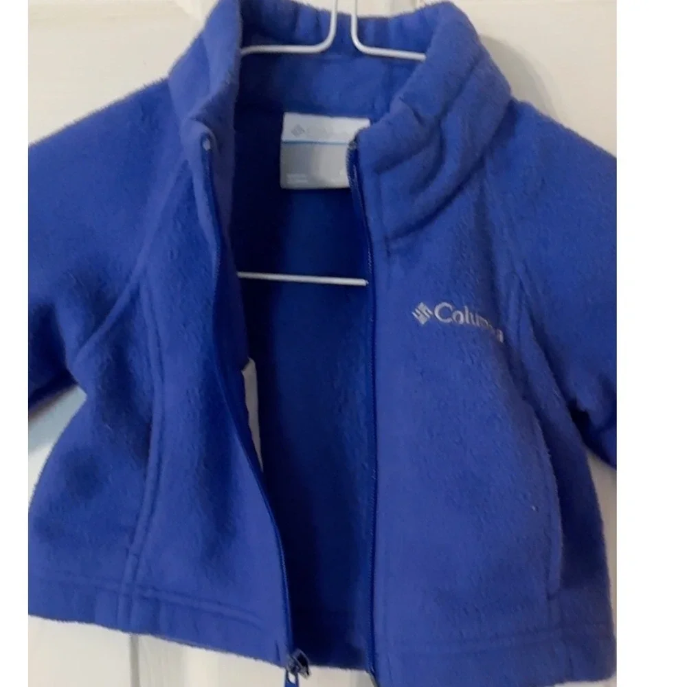 Columbia Baby Fleece Jacket Full Zip blue Infant Toddler Outerwear